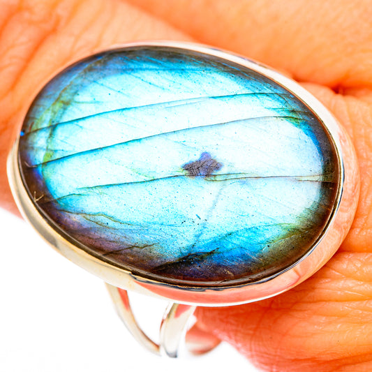 Labradorite Rings handcrafted by Ana Silver Co - RING116715