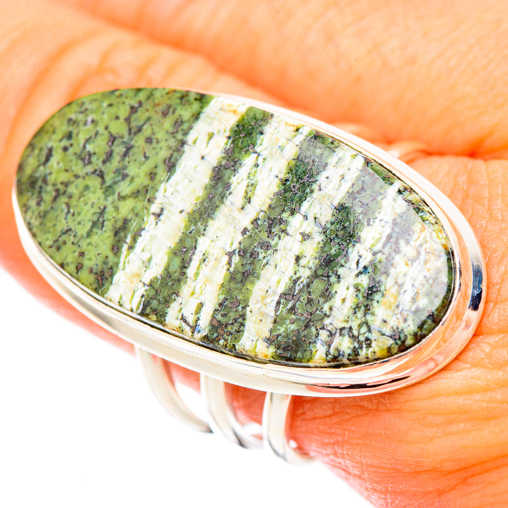 Green Swiss Opal Rings handcrafted by Ana Silver Co - RING116721