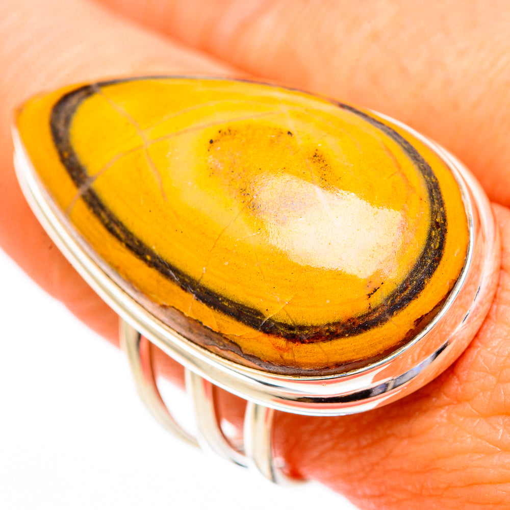 Bumble Bee Jasper Rings handcrafted by Ana Silver Co - RING116724