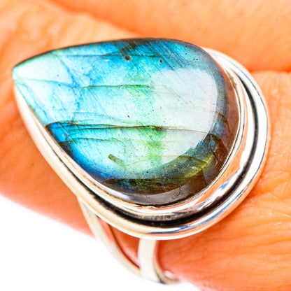 Labradorite Rings handcrafted by Ana Silver Co - RING116733