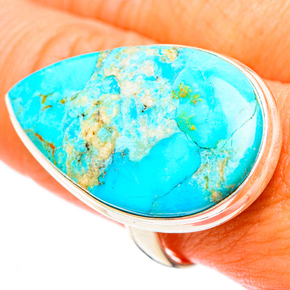 Peruvian Chrysocolla Rings handcrafted by Ana Silver Co - RING116739