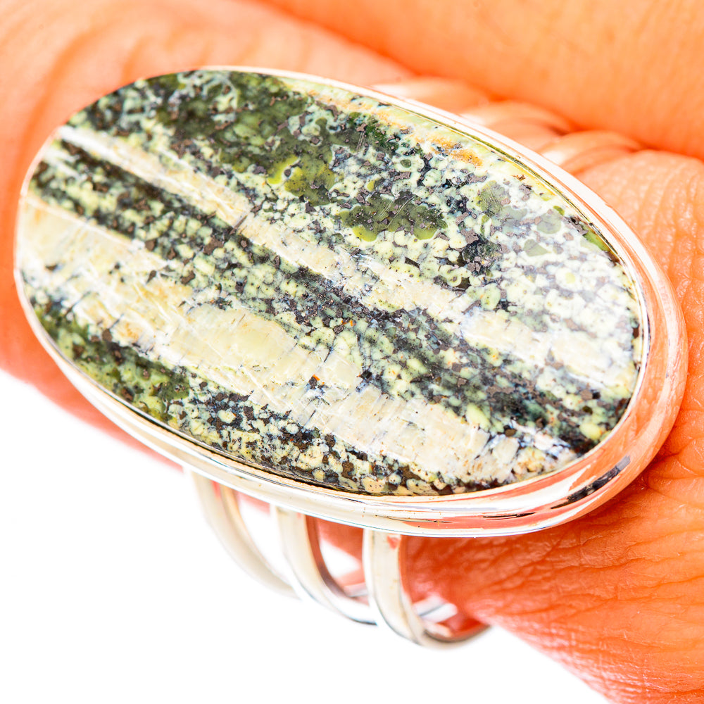 Green Swiss Opal Rings handcrafted by Ana Silver Co - RING116746