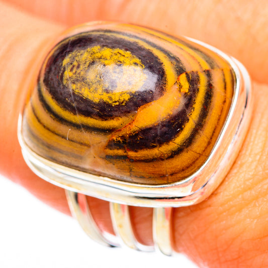 Bumble Bee Jasper Rings handcrafted by Ana Silver Co - RING116749