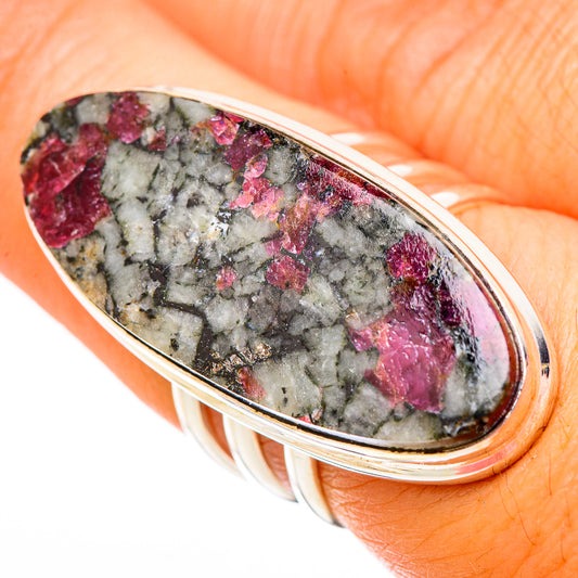 Russian Eudialyte Rings handcrafted by Ana Silver Co - RING116753