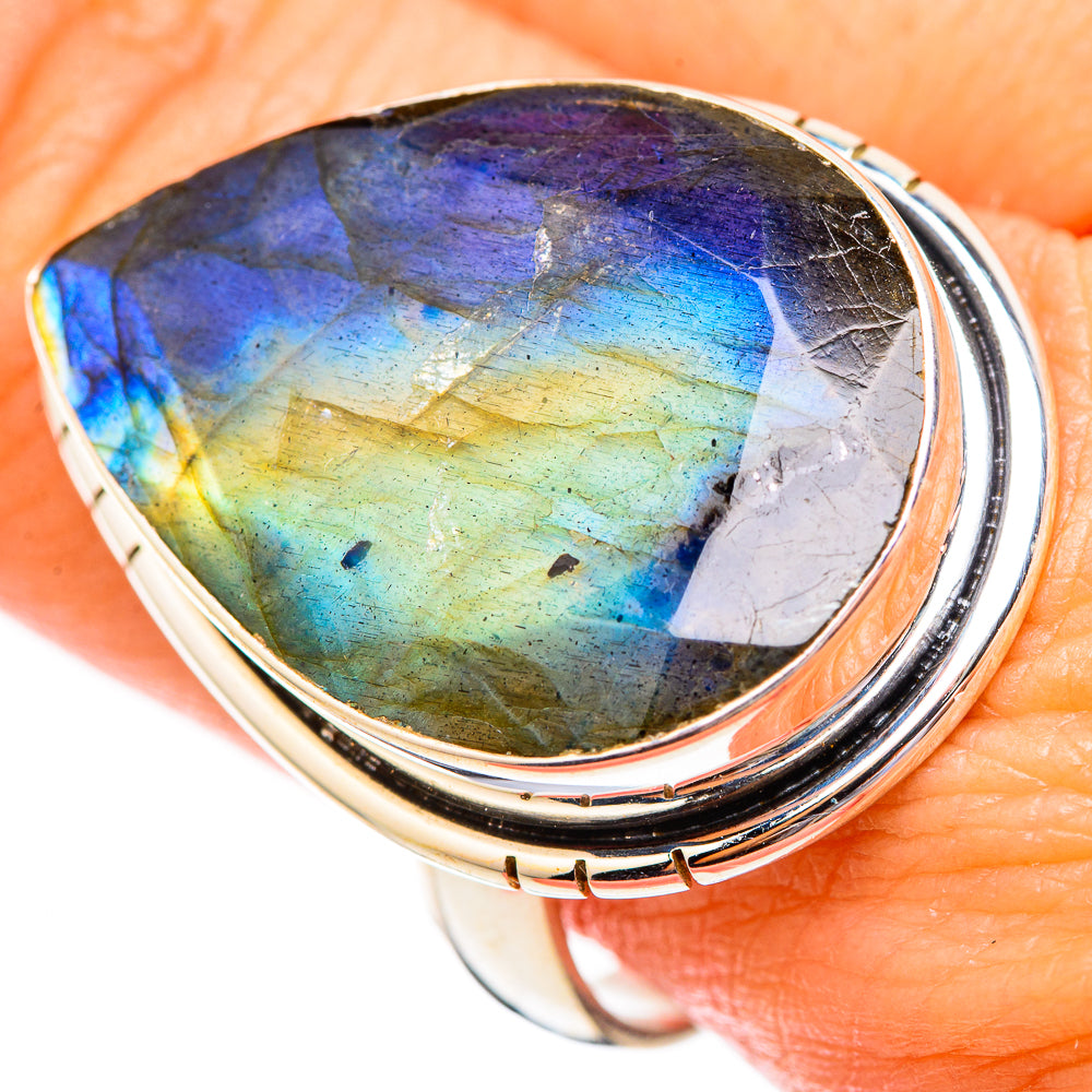 Labradorite Rings handcrafted by Ana Silver Co - RING116761