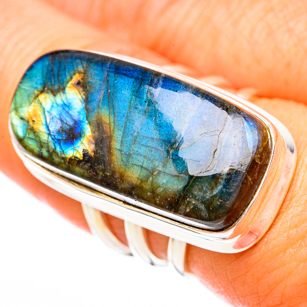 Labradorite Rings handcrafted by Ana Silver Co - RING116762