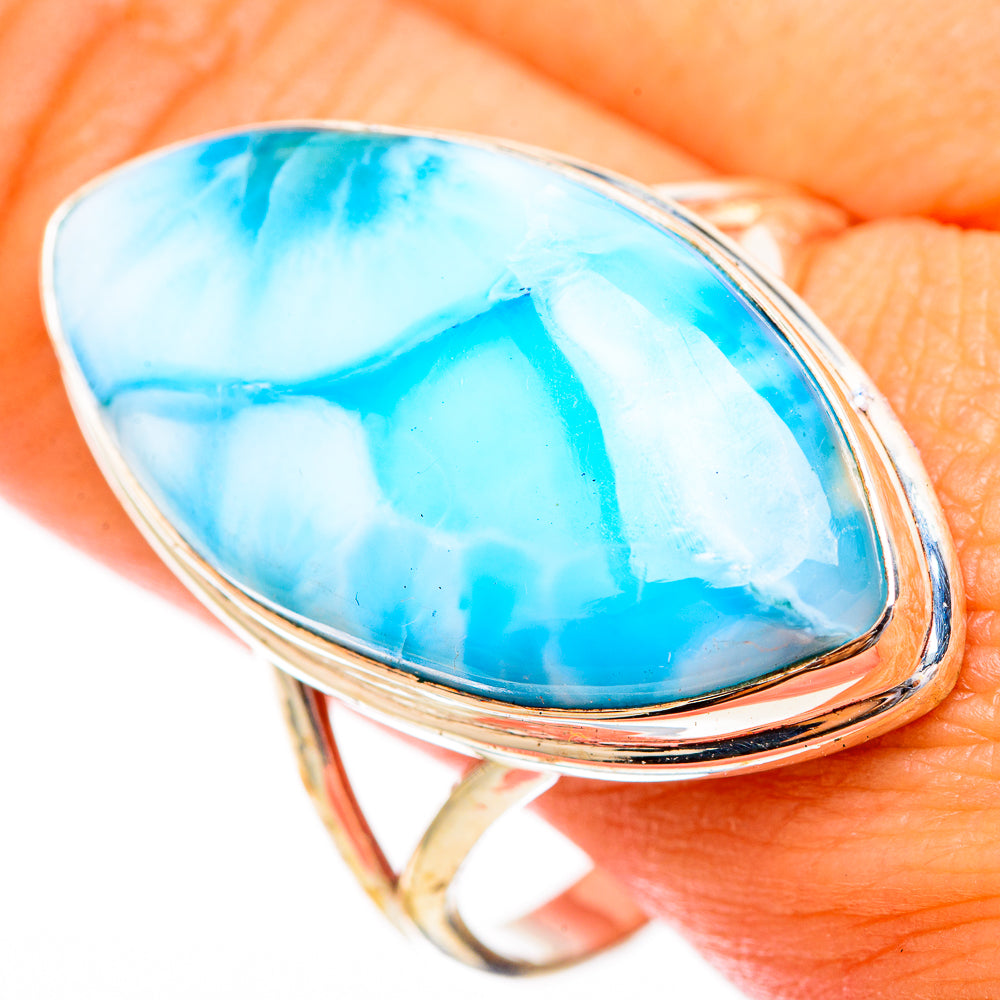 Larimar Rings handcrafted by Ana Silver Co - RING116769