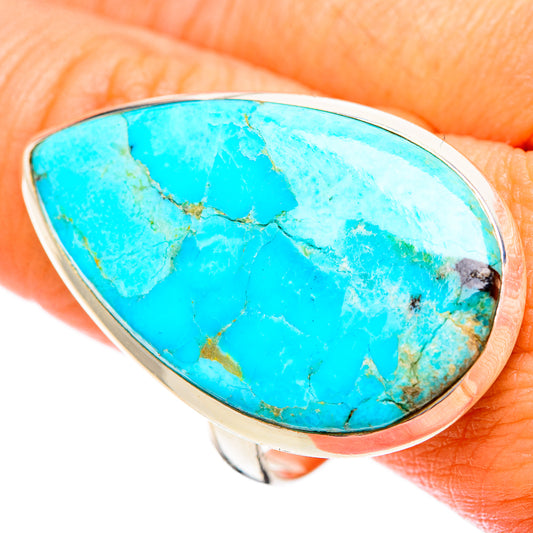 Peruvian Chrysocolla Rings handcrafted by Ana Silver Co - RING116770