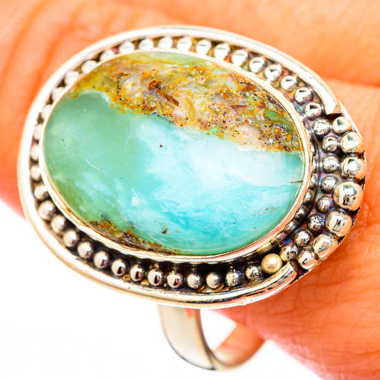 Peruvian Opal Rings handcrafted by Ana Silver Co - RING116775