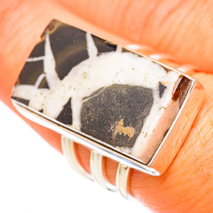 Septarian Geode Rings handcrafted by Ana Silver Co - RING116784