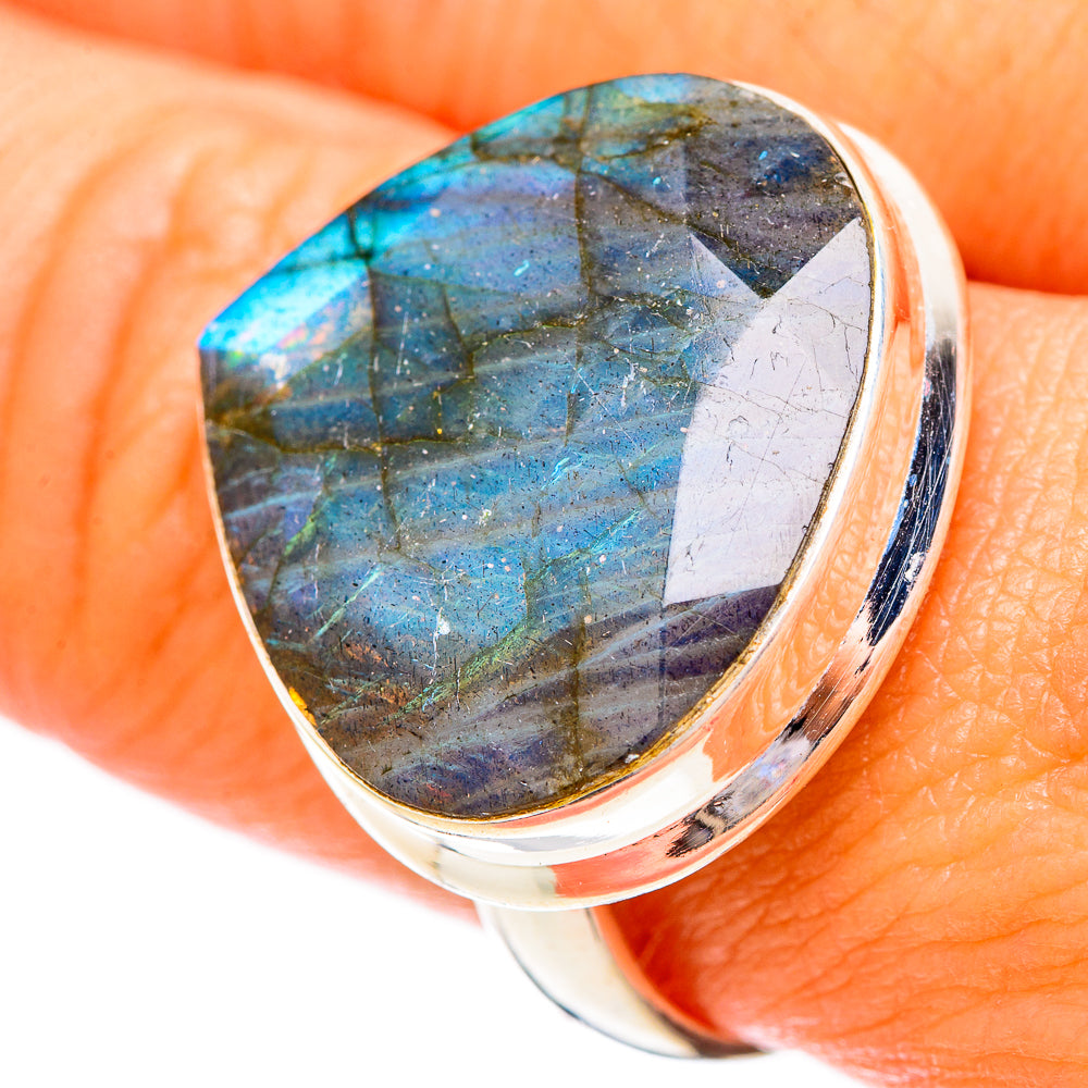 Labradorite Rings handcrafted by Ana Silver Co - RING116798