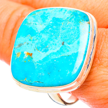 Peruvian Chrysocolla Rings handcrafted by Ana Silver Co - RING116800