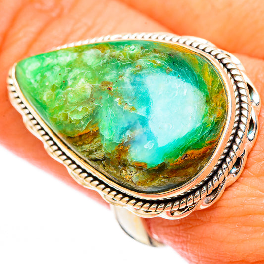 Peruvian Opal Rings handcrafted by Ana Silver Co - RING116803