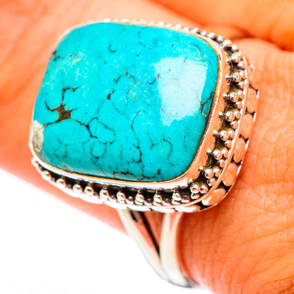 Tibetan Turquoise Rings handcrafted by Ana Silver Co - RING116806