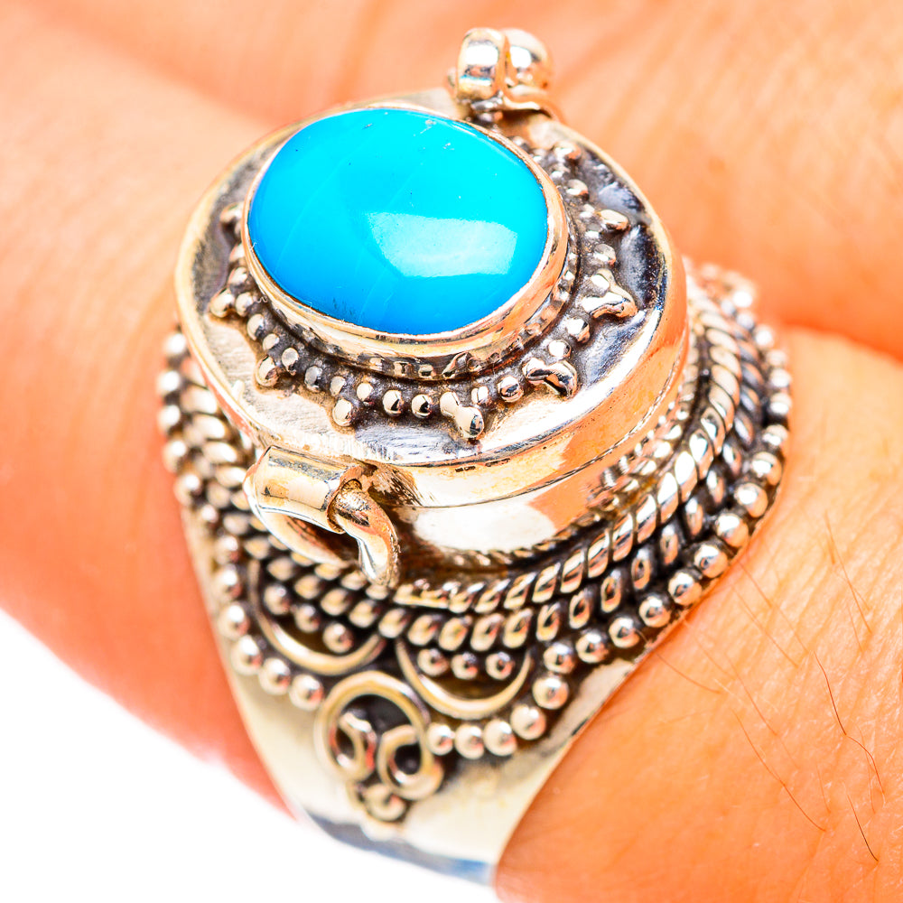Sleeping Beauty Turquoise Rings handcrafted by Ana Silver Co - RING116808