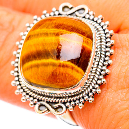 Tiger Eye Rings handcrafted by Ana Silver Co - RING116813