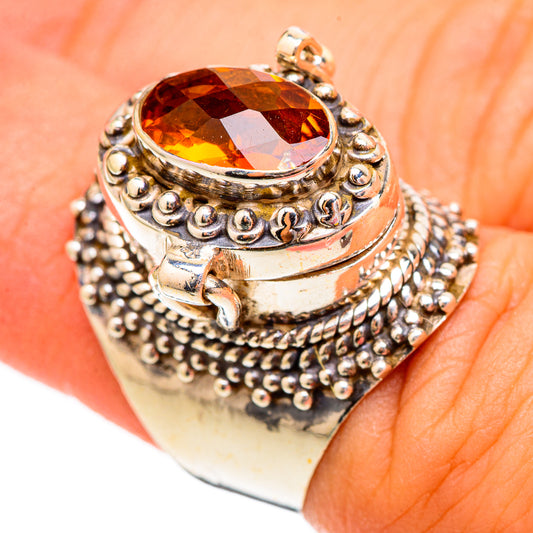 Mandarin Citrine Rings handcrafted by Ana Silver Co - RING116814