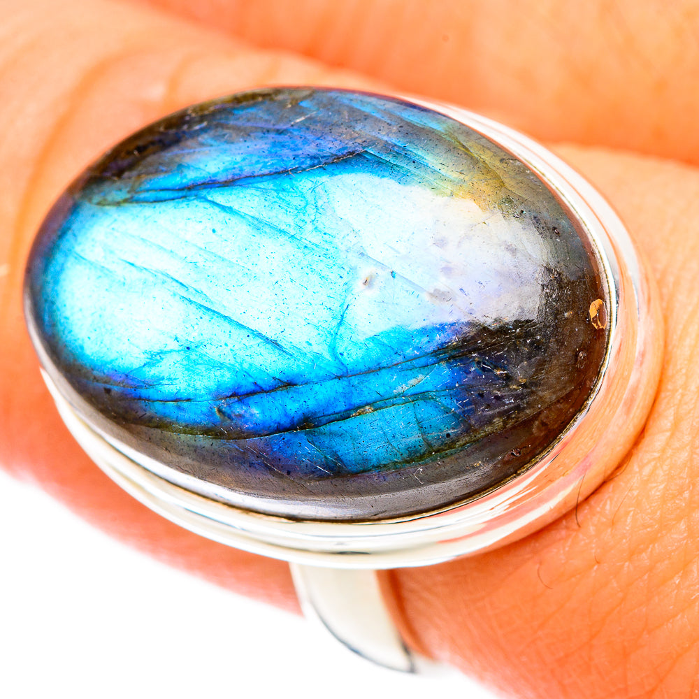 Labradorite Rings handcrafted by Ana Silver Co - RING116843
