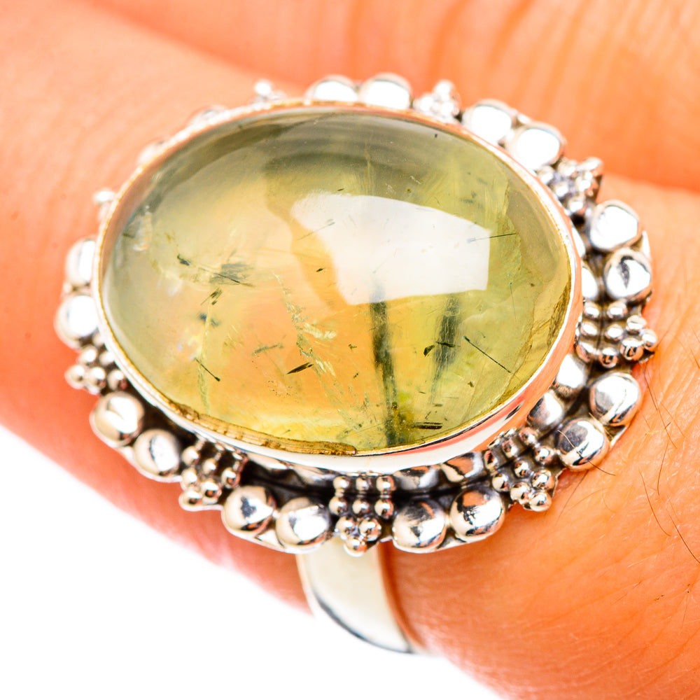 Prehnite Rings handcrafted by Ana Silver Co - RING116846