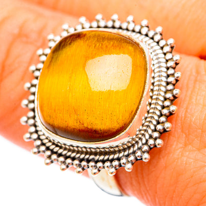 Tiger Eye Rings handcrafted by Ana Silver Co - RING116849