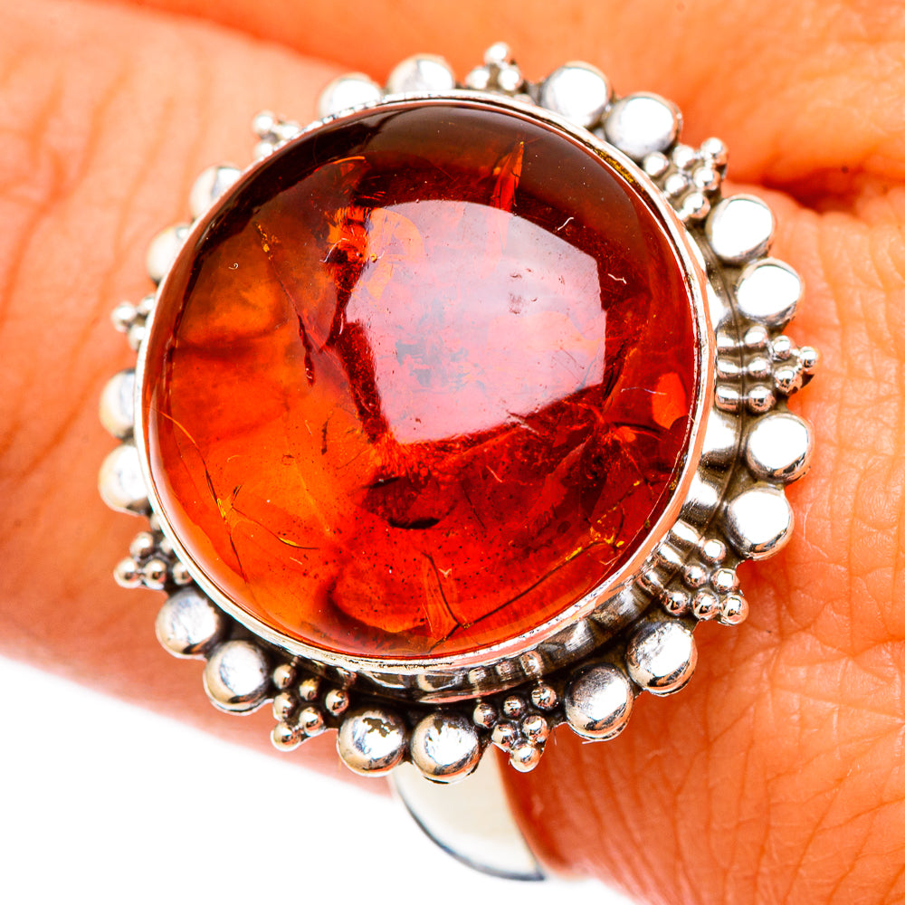 Baltic Amber Rings handcrafted by Ana Silver Co - RING116851