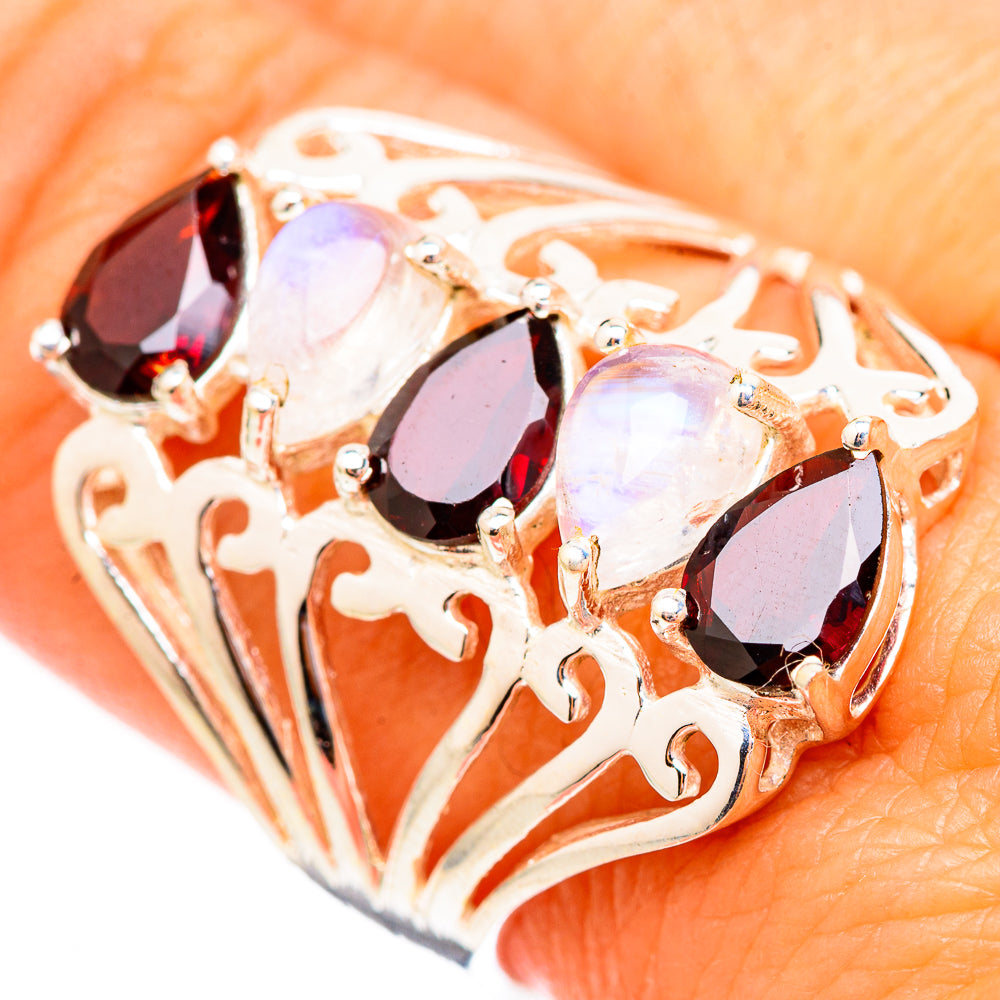 Garnet Rings handcrafted by Ana Silver Co - RING116855