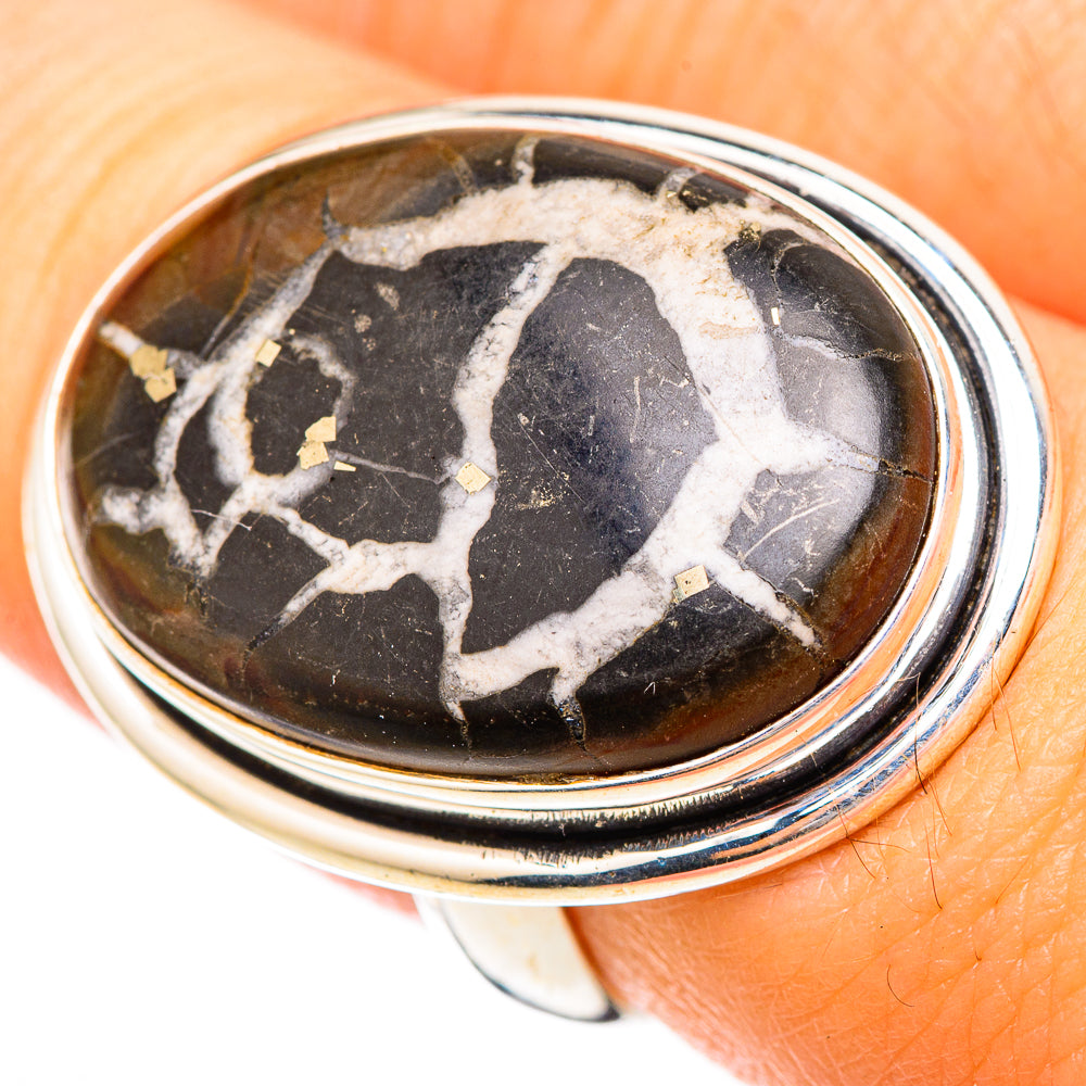 Septarian Geode Rings handcrafted by Ana Silver Co - RING116861
