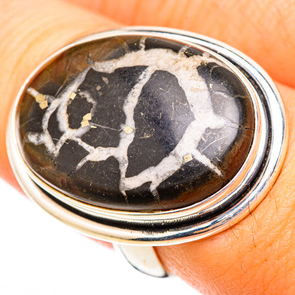 Septarian Geode Rings handcrafted by Ana Silver Co - RING116861