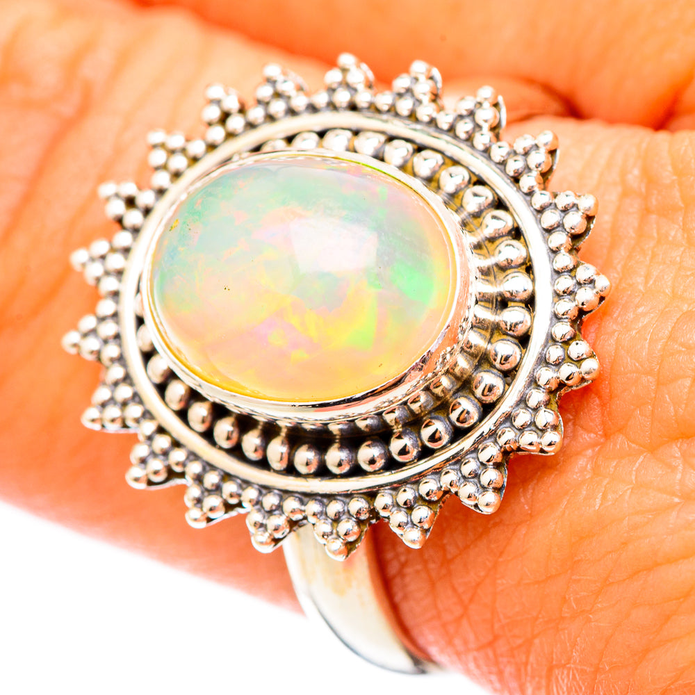 Ethiopian Opal Rings handcrafted by Ana Silver Co - RING116871