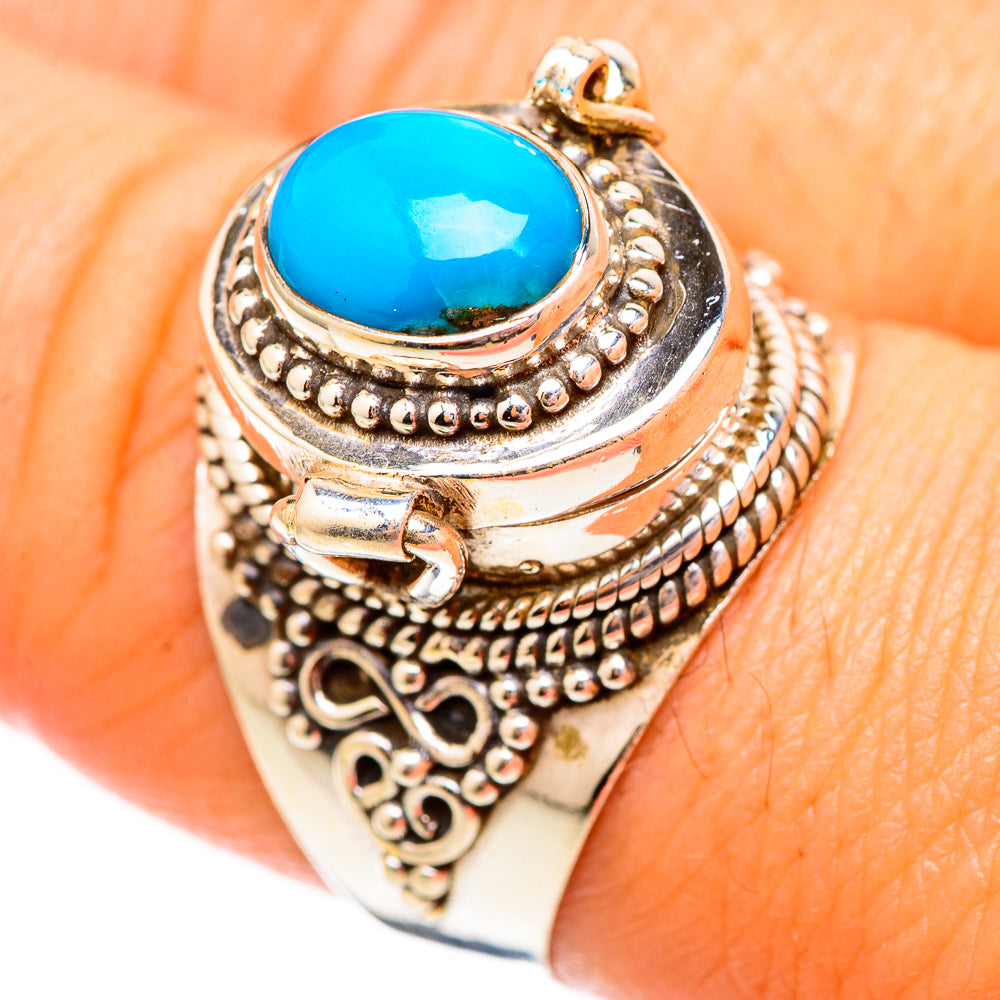 Sleeping Beauty Turquoise Rings handcrafted by Ana Silver Co - RING116877