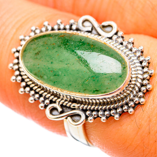 Green Aventurine Rings handcrafted by Ana Silver Co - RING116880