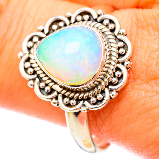 Ethiopian Opal Rings handcrafted by Ana Silver Co - RING116905