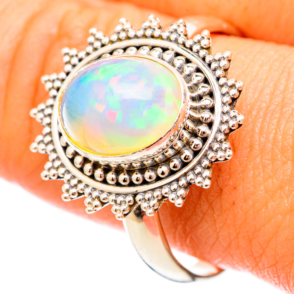 Ethiopian Opal Rings handcrafted by Ana Silver Co - RING116906