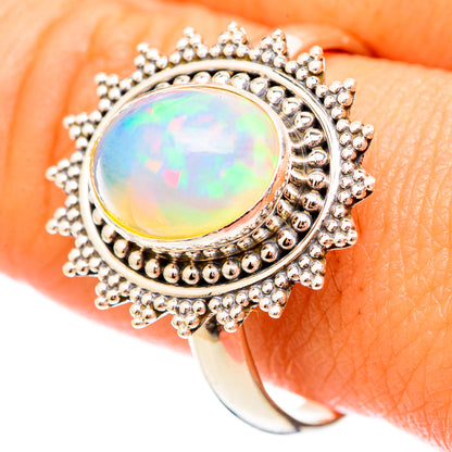 Ethiopian Opal Rings handcrafted by Ana Silver Co - RING116906