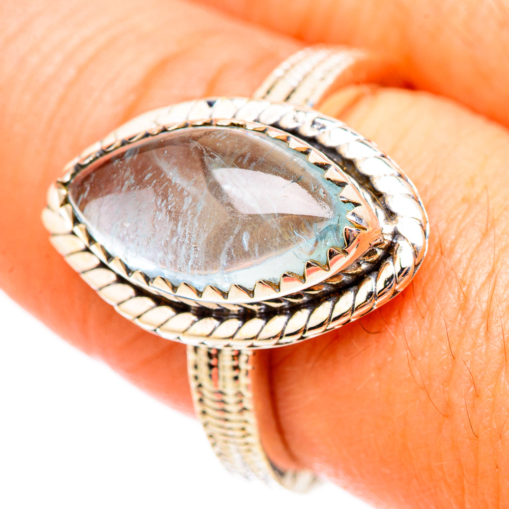 Aquamarine Rings handcrafted by Ana Silver Co - RING116910