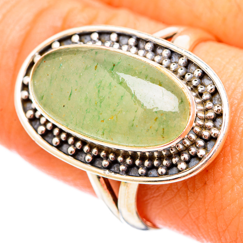 Prehnite Rings handcrafted by Ana Silver Co - RING116914