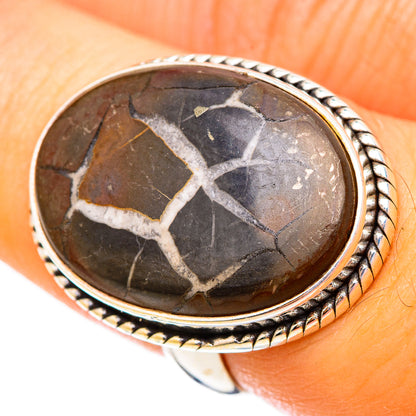 Septarian Geode Rings handcrafted by Ana Silver Co - RING116915