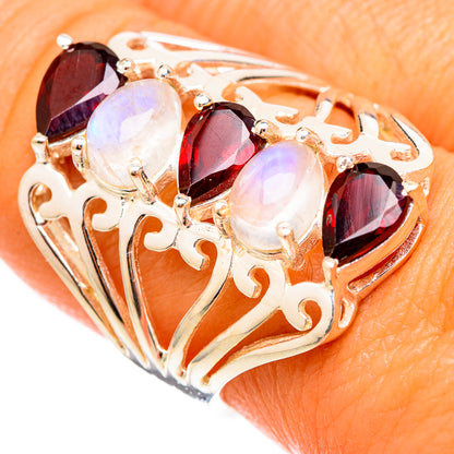Garnet Rings handcrafted by Ana Silver Co - RING116923