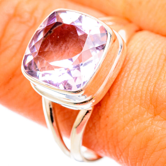 Pink Amethyst Rings handcrafted by Ana Silver Co - RING116927