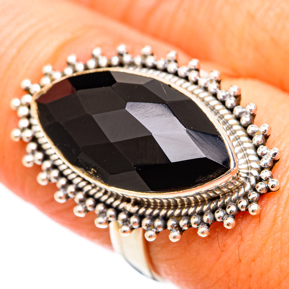 Black Onyx Rings handcrafted by Ana Silver Co - RING116929