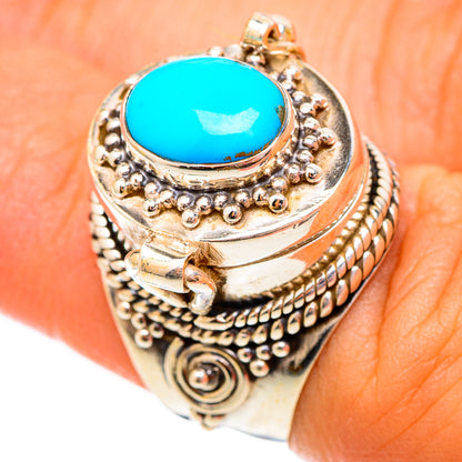 Sleeping Beauty Turquoise Rings handcrafted by Ana Silver Co - RING116944