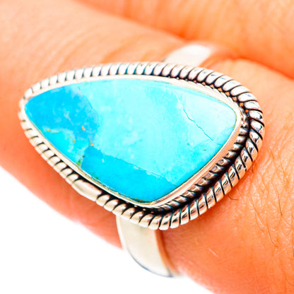 Peruvian Chrysocolla Rings handcrafted by Ana Silver Co - RING116947
