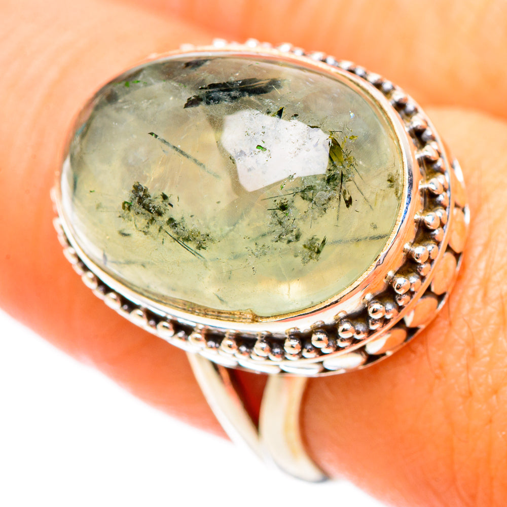 Prehnite Rings handcrafted by Ana Silver Co - RING116949