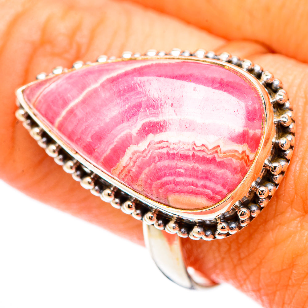 Rhodochrosite Rings handcrafted by Ana Silver Co - RING116953