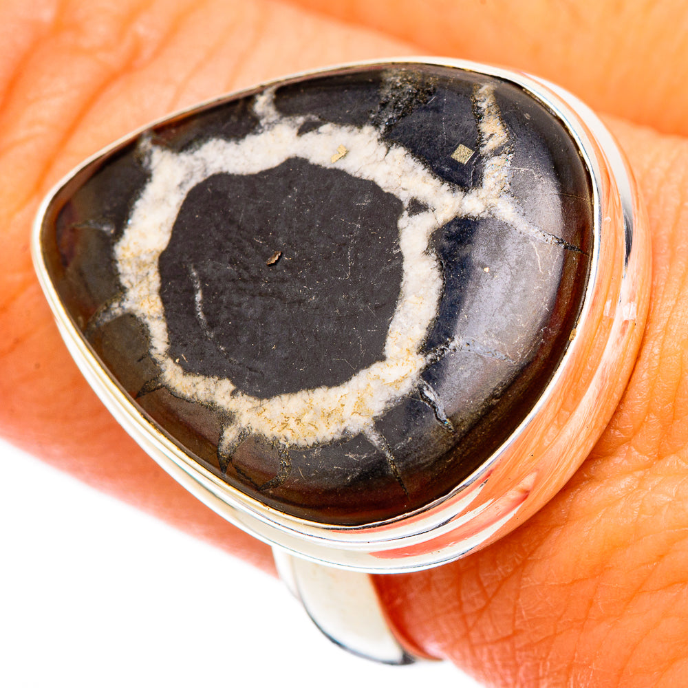 Septarian Geode Rings handcrafted by Ana Silver Co - RING116962