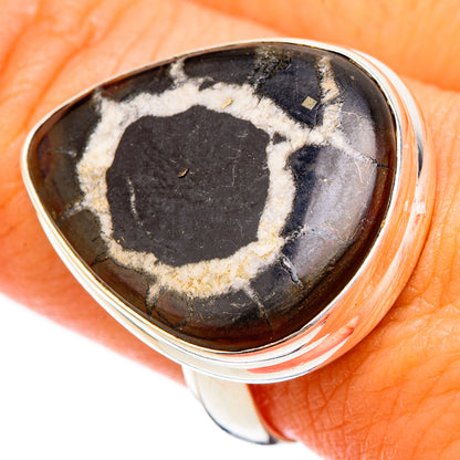 Septarian Geode Rings handcrafted by Ana Silver Co - RING116962