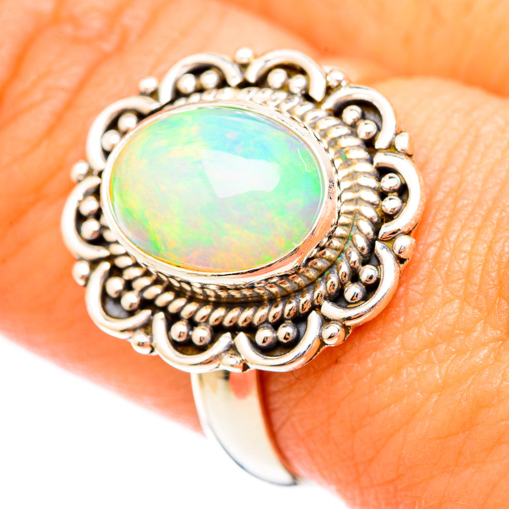 Ethiopian Opal Rings handcrafted by Ana Silver Co - RING116972