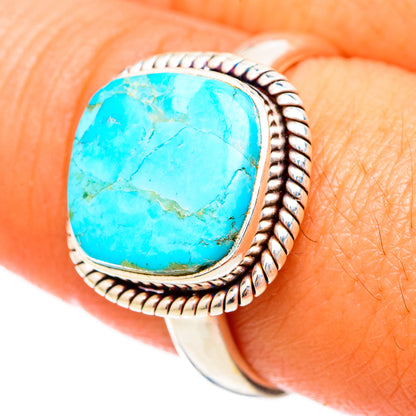 Peruvian Chrysocolla Rings handcrafted by Ana Silver Co - RING116978