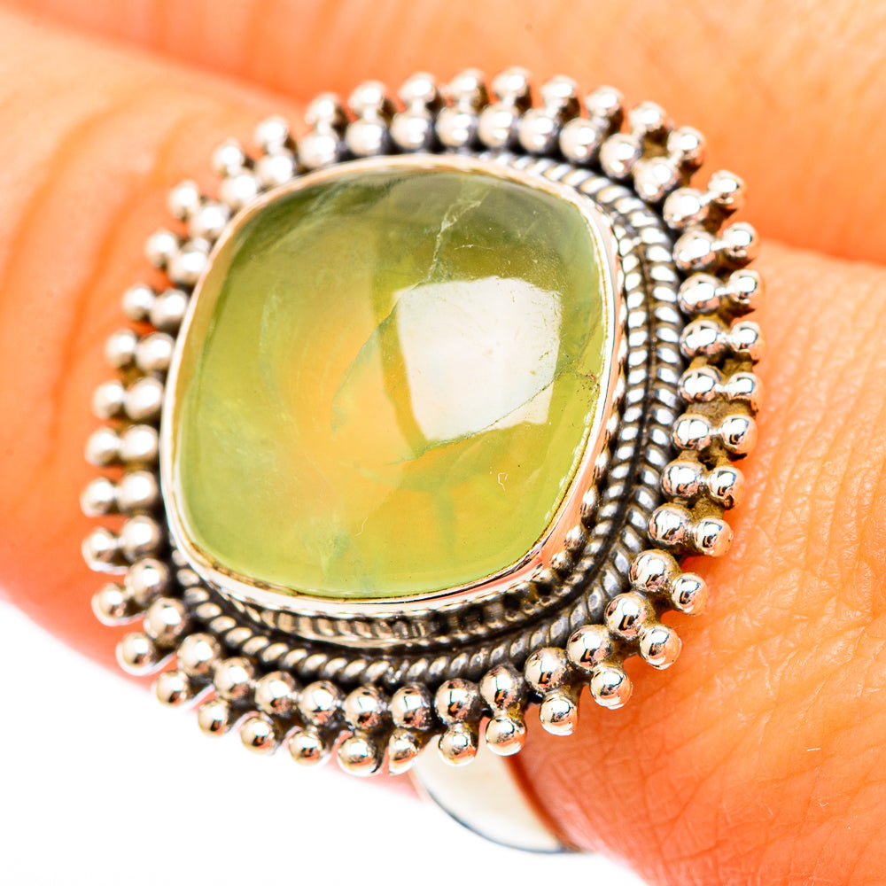 Prehnite Rings handcrafted by Ana Silver Co - RING116980