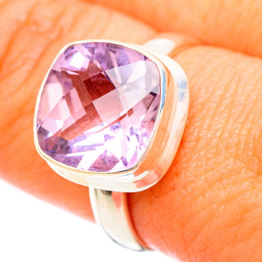 Pink Amethyst Rings handcrafted by Ana Silver Co - RING116992